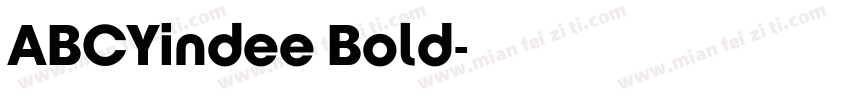 ABCYindee Bold字体转换